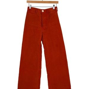 High rise wide leg jeans